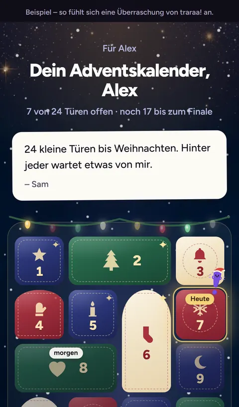 Der Adventskalender mit seinen Türen
